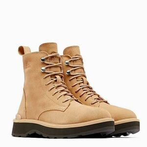 New w/Box Sorel Hi-Line Lace Up Waterproof Suede Lug Sole Ankle Boots Size 9.5